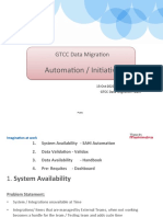 Automation / Initiatives: GTCC Data Migration