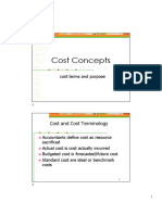 Cost Concepts Handouts