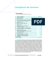 Groupes Électrogènes de Secours