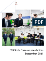 FBS Sixth Form course choices guide