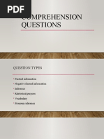 Comprehension Questions