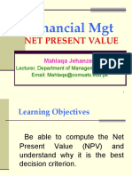 Financial MGT: Net Present Value