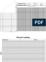 Standard Work Combination Sheet: Part Number: Part Name: Operationtime (Inseconds)