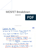 Lecture 6.5 MOSFET Breakdown