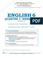 English 6: Quarter 1-Week 5 & 6