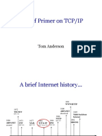 A Brief Primer On TCP/IP: Tom Anderson
