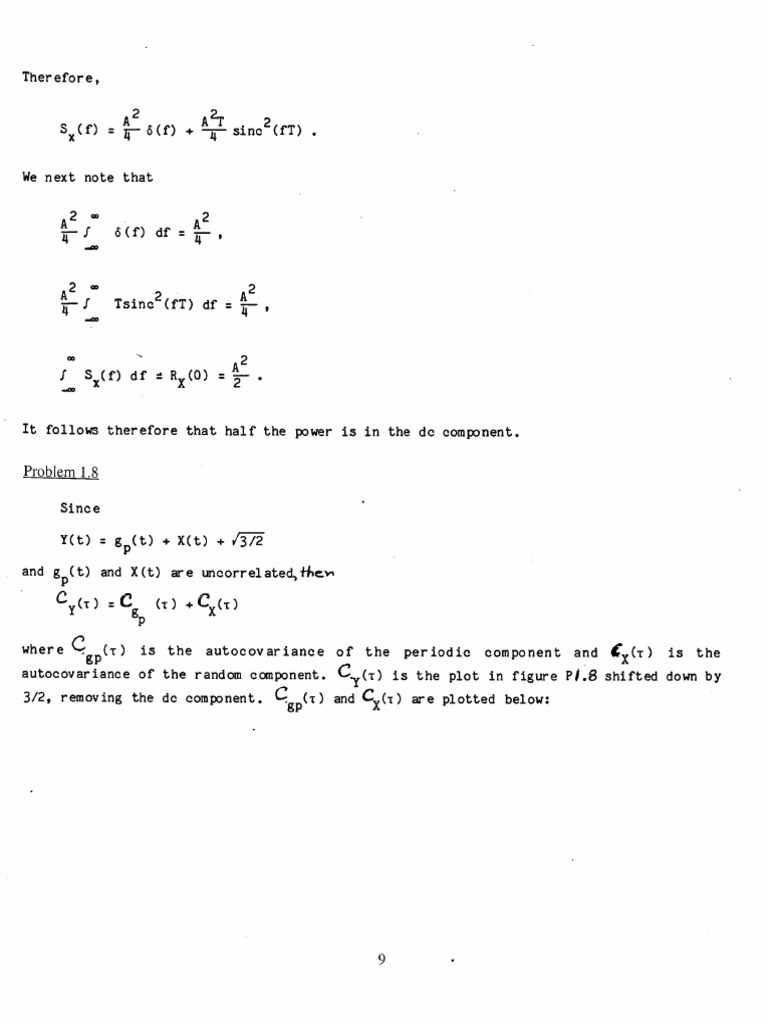 Solution Manual For Communication Systems Haykin 2 PDF