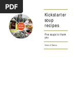 Union of Genius Recipe Booklet