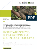 Modelo de Innovación Social para mejorar la calidad de vida y competitividad de los productores de ñame en Montes de María y Golfo de Morrosquillo