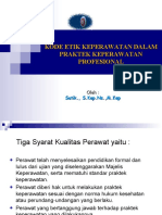 Kode Etik Keperawatan DLM Praktik Keperawatan Profesional