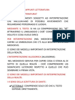 Appunti Letteratura