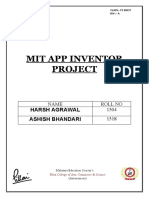Mit App Inventor Project