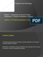 Vacuum Systems and Technology: Lecture 1.2.3 Physical Processes in Vacuum