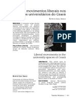 Os Movimentos Liberais Nos Espaços Universitários Do Ceará
