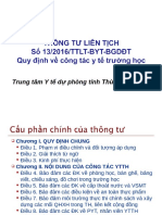 Thông Tư Liên Tịch Số 132016ttlt-Byt-bgdđt Quy Định Về Công Tác y Tế Trường Học