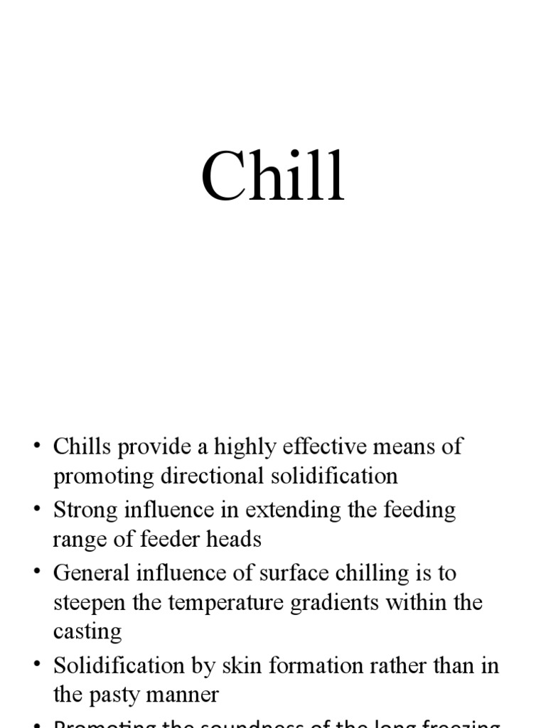 Internal vs External Chills in Casting | PDF | Casting (Metalworking ...