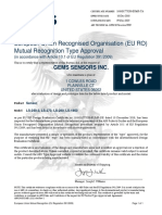 European Union Recognised Organisation (EU RO) Mutual Recognition Type Approval