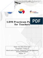 LDM Practicum Portfolio For Teachers
