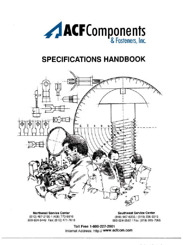 Acf Fastener Handbook PDF Screw Metals