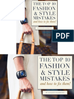Top 10 Fashion Style Mistakes