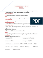 Sample Tests - Hoa Test A: Bound Morpheme Root Zero Allomorph Immediate Constituent Derivational Affixes