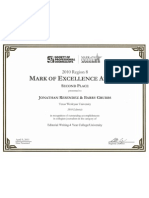 Society of Professional Journalist Mark of Excellence Award