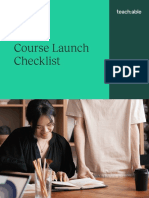 Course Launch Checklist