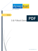 Chemistry of S P Block Elements