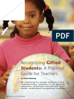 Recognizing Gifted Students - A Practical Guide for Teachers