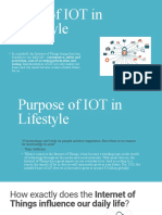 Role of IOT in Lifestyle