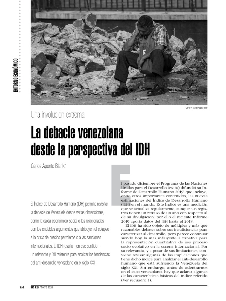 2020 Venezuela y El IDH PDF Venezuela Índice de Desarrollo Humano
