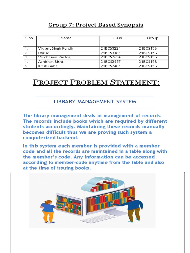 Synopsis Report Python Project | PDF | Libraries | Books