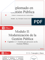 Capítulo 2.3 Gestión Por Procesos en La Gestión Pública