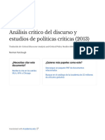 Critical Discourse Analysis and Critical Policy Studies 2013 - Es