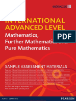 International Advanced Level Mathematics, Further Mathematics and Pure Mathematics