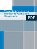 Tripartite Advisory On: Managing Workplace Harassment