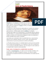 Filosofia Moderna - Descartes - Lectura 3°