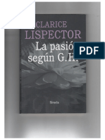 Clarice Lispector - La Pasión Según G.H (2013, Siruela)
