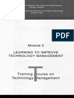 Learning to Improve Technology Management Through Continuous Learning