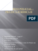 Aula em meio digital - Inquérito Policial – prática jurídica II