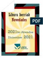 2021eko abenduko liburu berriak -- Novedades de diciembre del 2021