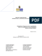 Cid, B. 2001 Trabajadoras Temporeras de La Agroindustria. Núcleo de Contradicción en El Nuevo Mundo Rural. Desafío A Las Políticas Públicas