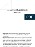 Komplikasi & Prognosis Demensia