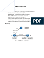 OSPF Single-Area Configuration Lab