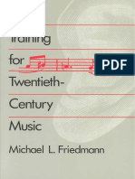 Ear Training For Twentieth-Century Music by Michael L. Friedmann