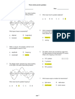 Waves Review Practice Questions Name: Date