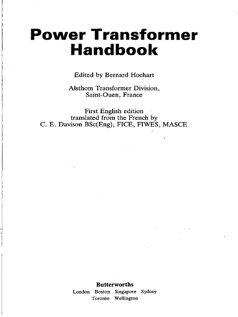 Power Transformer HandBook PDF