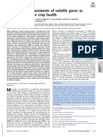 Continuous Measurements of Volatile Gases As Detection of Algae Crop Health