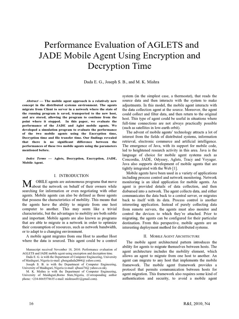 Mobile Agent Performance Insights | PDF | Java Virtual Machine | Java ...