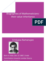 Biographies of Mathematicianstheir
